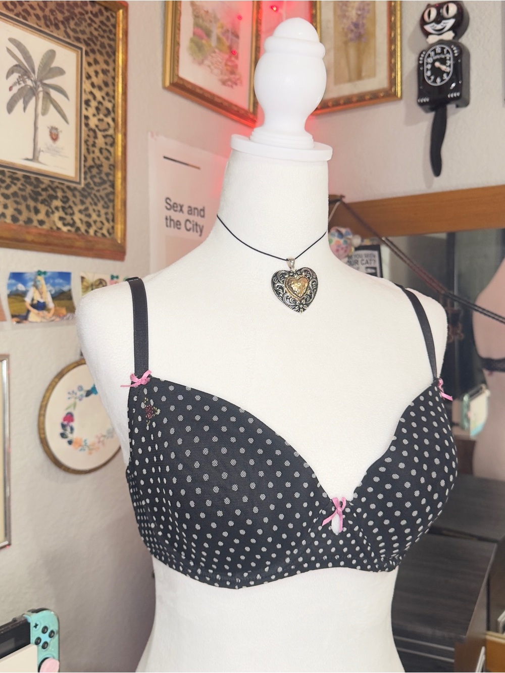 Y2K Polkadot betsey johnson bra
